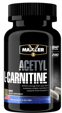 Maxler - Acetyl L-Carnitine, 100 капсул (L-карнитин)