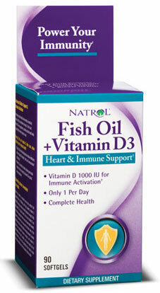 Fish Oil + Vitamin D, 90 кап.