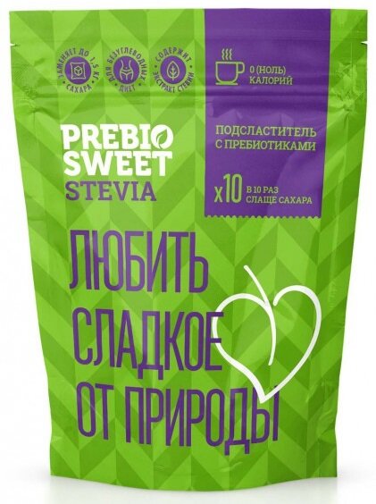 Подсластитель с пребиотиками Stevia, 150г