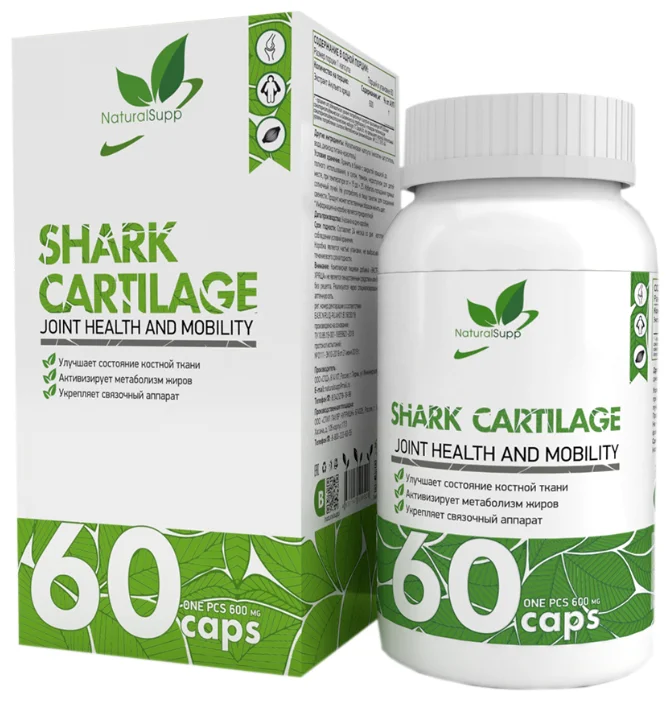 Shark Cartilage 600мг, 60 капсул
