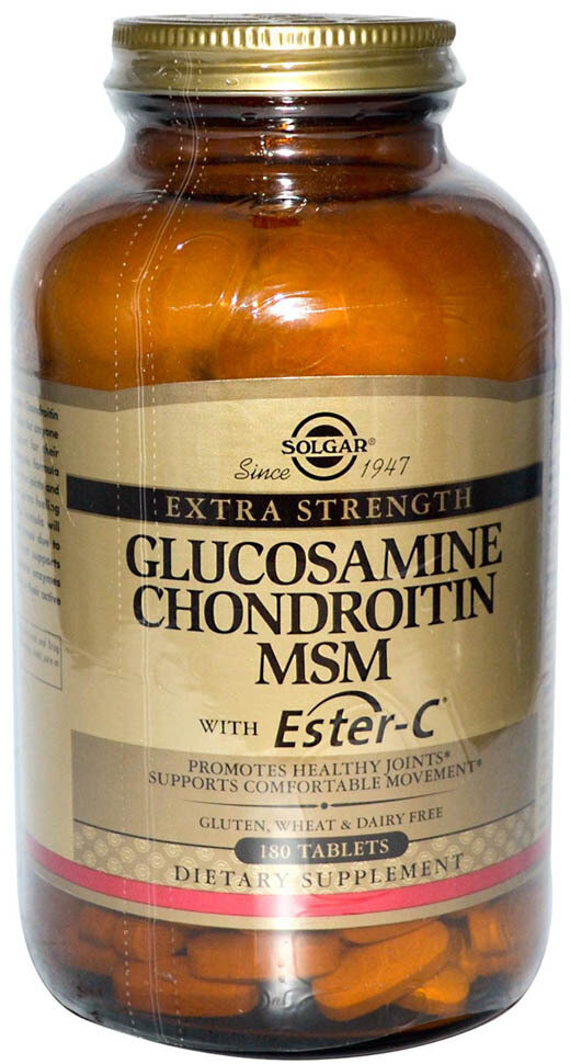 Glucosamine Chondroitin MSM With Ester-C, 180 таб.