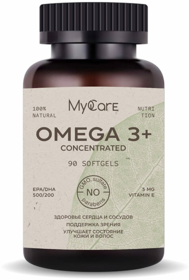 Omega 3+ Concentrated, 60 капс.