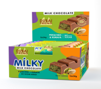 Молочный шоколад Фисташковая паста и кунафа, 34г