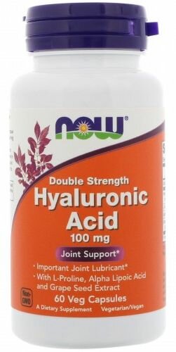 Hyaluronic Acid, 100 mg, 60 капсул