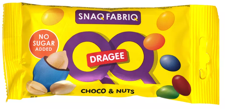 Snaq Fabriq - Драже с арахисом и молочным шоколадом, 40г (Батончики ...