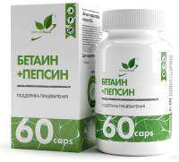 Бетаин гидрохлорид + пепсин, 60 капсул