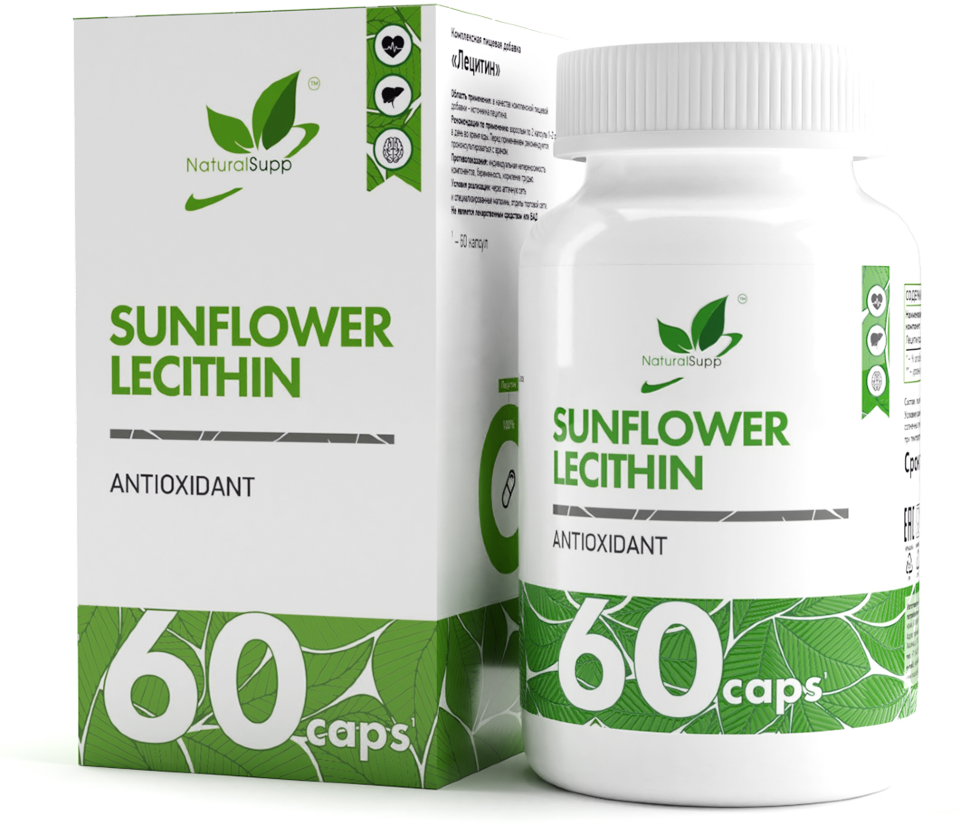 Sunflower lecithin, 60 капсул