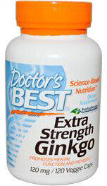 Extra Strength Ginkgo, 120мг, 120 капсул