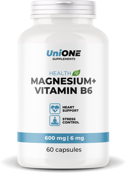 Magnesium + Vitamin B6, 60 капсул