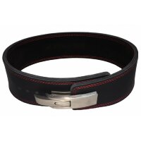 Ремень пауэрлифтерский  с карабином (черный)