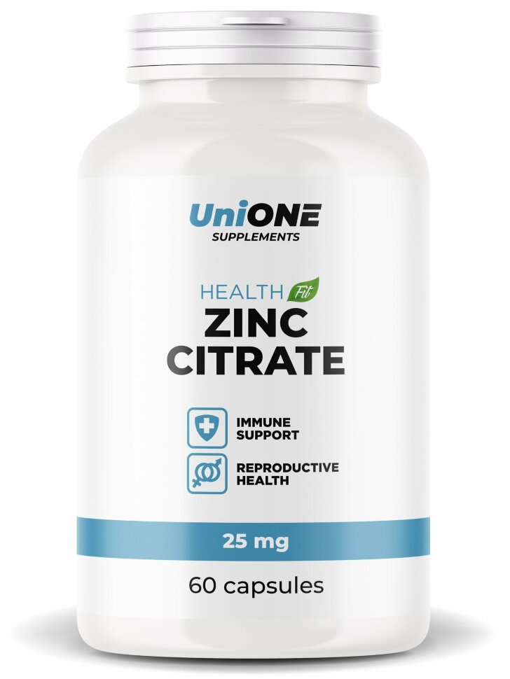 Zinc Citrate 25мг, 60 капсул